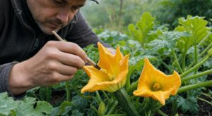Courgettes qui jaunissent et tombent : ce geste au pinceau avant 8 h sauve votre récolte au printemps