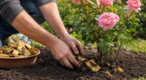 Depuis que j&rsquo;enterre ce déchet de cuisine au pied de mes rosiers, la voisine fleuriste me demande mon secret