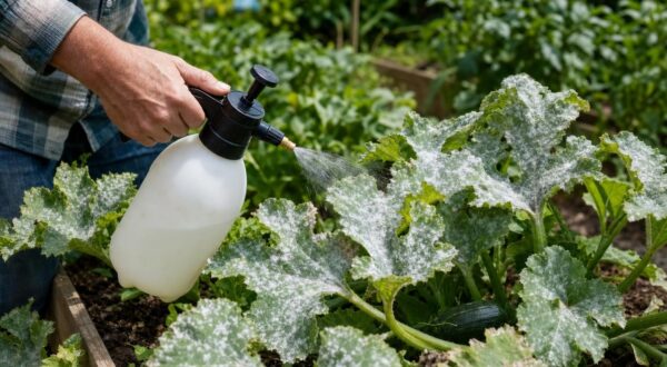 Feuilles de courgettes blanchies : ce produit du frigo des maraîchers stoppe l’oïdium avant le week-end