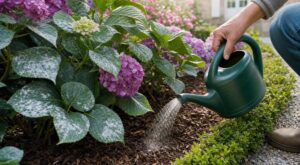 Hortensias : si vos feuilles blanchissent en mai, ne faites plus cette erreur d’arrosage qui ruine la floraison