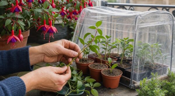 J&rsquo;ai bouturé mes fuchsias en mai avec cette astuce simple : des dizaines de plants gratuits sans dépenser plus