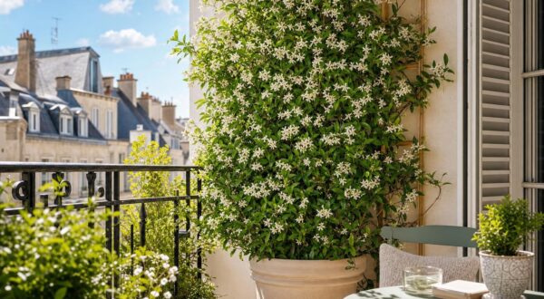 Jasmin étoilé en pot : cette méthode évite l&rsquo;erreur fatale et le fait grimper et fleurir deux fois plus vite