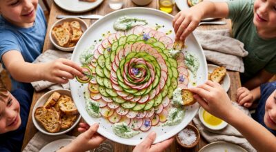Mes enfants boudaient les légumes crus : ce carpaccio minute et ses 2 détails les font tout dévorer