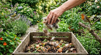 Poils de chien au compost : cette méthode sûre évite l’erreur qui tue les mésanges et pollue votre potager