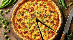 Quiche petits pois-lardons : ce seul aromate dans la pâte change tout et fait oublier la croûte molle