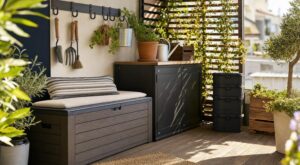 Terrasse gâchée par un coffre en plastique ? Cette solution de rangement discret fait disparaître tout le bazar