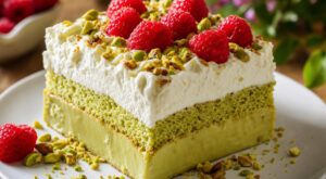 Une seule pâte pour ce gâteau à la pistache 3 textures qui bluffe tous vos invités, si vous évitez cette erreur au four
