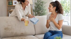 Avant de jeter votre canapé très taché : ce produit de placard des belles-mères le sauve sans auréoles