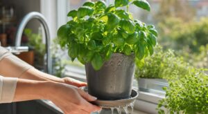 Basilic en pot : cette erreur dès votre retour des courses le fait mourir en 3 jours au lieu de tenir des mois