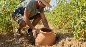 Canicule : les maraîchers du sud misent sur ce vieux pot en terre cuite qui remplace l’oya à 30 € sans gaspiller d&rsquo;eau