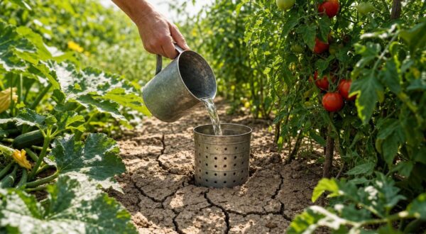 Canicule : si votre potager grille malgré l’arrosage, c’est que vous n’utilisez pas cette boîte enterrée des anciens