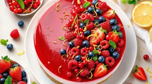 Ce dessert crémeux aux fruits rouges, prêt la veille sans four, que vos invités réclameront jusqu'à la dernière part