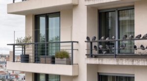 Ce fil tendu au-dessus de la rambarde : l’astuce discrète de votre voisin pour dire adieu aux pigeons sur le balcon