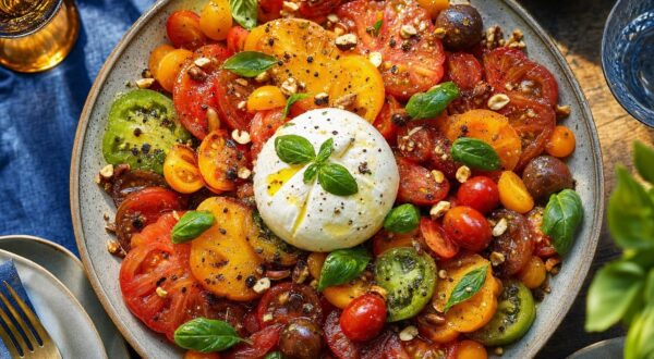 Ce plat express à base de burrata, prêt en 7 minutes, bluffe toujours vos invités quand le temps vous manque en cuisine