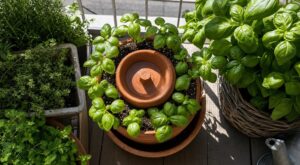 Ce pot de jardin méconnu multiplie votre basilic et l&rsquo;arrose seul en pleine canicule sans gaspiller d&rsquo;eau