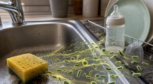 Ce réflexe avec votre éponge de cuisine fait exploser les bactéries et ruine l’hygiène de toute la cuisine