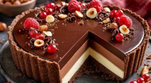 Cette tarte aux 3 chocolats bluffante se fait sans four : ce réflexe la rend digne d’une vitrine de boulangerie