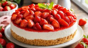 Cheesecake aux fraises sans cuisson : cette crème onctueuse prête le temps d’un café s’effondre si vous faites ce geste