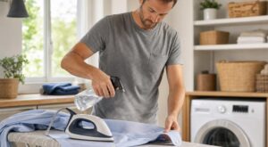 Chemises : cette erreur en les repassant à plat crée les faux plis, le geste rapide des pressings à copier
