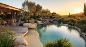 La piscine rectangulaire, c’est fini : voici la forme de bassin aux courbes libres qui s’impose dans les jardins