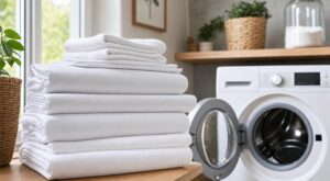 Linge blanc qui ternit : copiez ce geste discret des hôtels à chaque lavage, mes draps sont méconnaissables