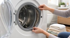 Linge qui sent le renfermé malgré la lessive : ce recoin oublié de la machine à laver à nettoyer sans attendre