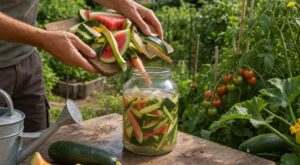 Ne jetez plus ces épluchures de fruits d’été : en 2026, tous les jardiniers les gardent pour un engrais maison efficace
