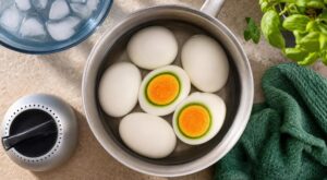 Œufs durs avec un anneau vert : ce détail trahit cette erreur de cuisson qui gâche tout sans que vous le sachiez