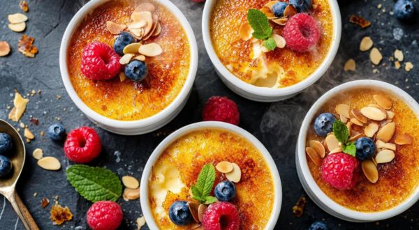 Oubliez la crème brûlée classique : ce dessert glacé sans sorbetière et 3 min de gril vont vous rendre accro