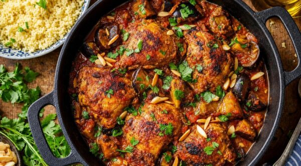 Poulet mijoté aux épices et amandes : ce geste interdit gâche tout, le secret des chefs pour un plat qui fait voyager