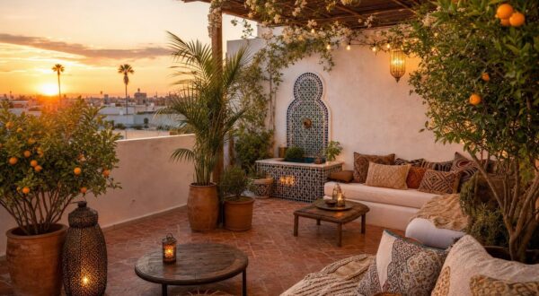 Terrasse brûlante : cette astuce venue des patios marocains la transforme en oasis de fraîcheur sans clim