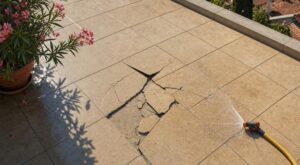 Terrasse carrelée : cette habitude d&rsquo;été en pleine canicule peut la faire littéralement exploser sous vos pieds