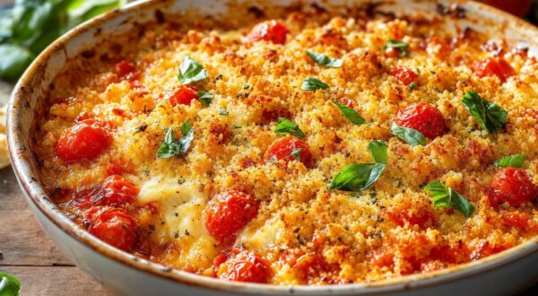 Tomates cerises et fromage : ce crumble a vidé le plat, mais une erreur au four peut tout gâcher