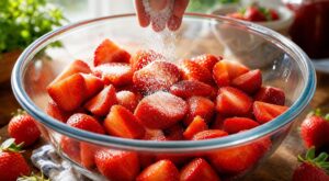 Vous sucrez vos fraises au mauvais moment : ce simple changement de timing évite qu’elles ne rendent toute leur eau