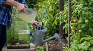 Arrêtez de jeter cette eau que vous videz toujours dans l’évier : vos tomates ne donneront plus jamais pareil au potager