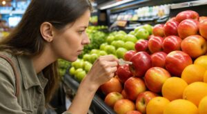 Au supermarché, au rayon fruits : ce petit accessoire sur vous trahit en 2 secondes les fruits les plus traités