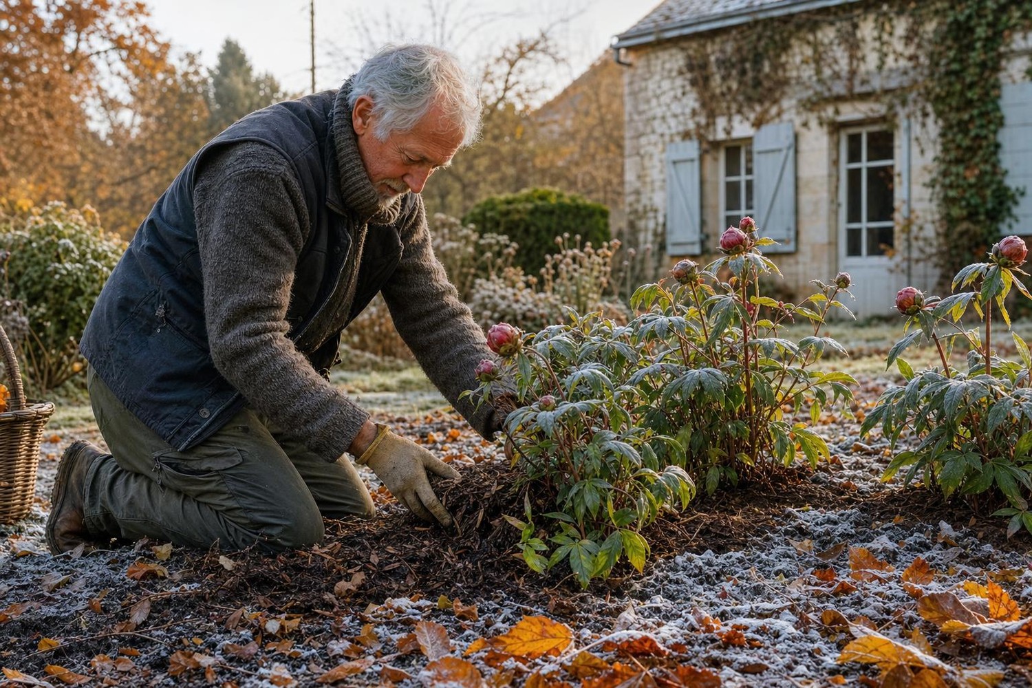 Avant l’hiver, les anciens avaient ce geste pour leurs pivoines : sans lui, votre floraison s’effondre au printemps