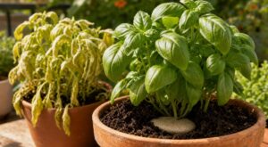 Basilic qui jaunit et meurt vite : ce geste avec une simple pierre à la plantation a tout changé chez moi