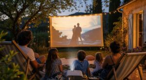 Canicule : de plus en plus de familles lâchent la télé du salon pour ce système dans le jardin après 22 h