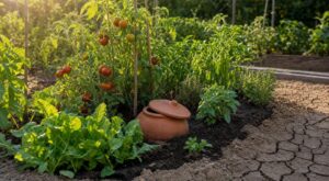 Canicule : j&rsquo;ai enterré cet objet en terre cuite au milieu des légumes et je n&rsquo;arrose presque plus