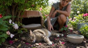 Canicule : si votre chat s’allonge dans la terre de vos massifs, attention à ce signal d’alarme qui inquiète les vétérinaires