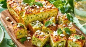 Ce cake courgette-feta-menthe moelleux que mes invités réclament à chaque apéro évite les 3 erreurs qui le rendent sec