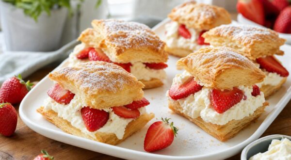 Ce dessert minute avec une pâte feuilletée du commerce bluffe vos invités comme chez le pâtissier
