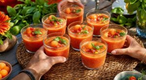 Ce gaspacho sucré-salé bien glacé a tout changé à l’apéro : après un silence, ils ont exigé la recette