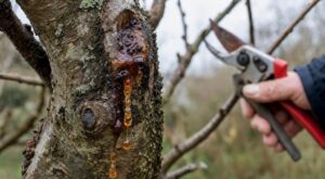 Cerisier : cette taille d&rsquo;hiver que tout le monde pratique fait couler une gomme ambrée, ne la faites surtout plus ainsi