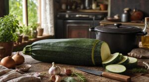 Ces courgettes trop grosses que vous alliez jeter : cette astuce de grand-père les change en plat fondant