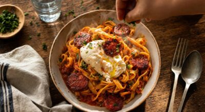 Ces tagliatelles chorizo-burrata super crémeuses en 25 min font l’unanimité, mais seul ce geste change tout
