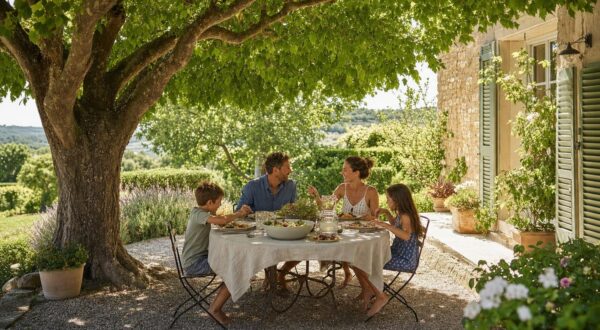 Déjeuners au frais sur terrasse plein sud : cet arbre planté il y a 2 ans remplace stores et clim cet été