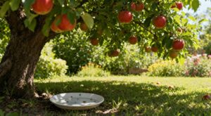 Guêpes, pucerons, pommes piquées : cette assiette cachée sous le pommier sauve la récolte tout l’été
