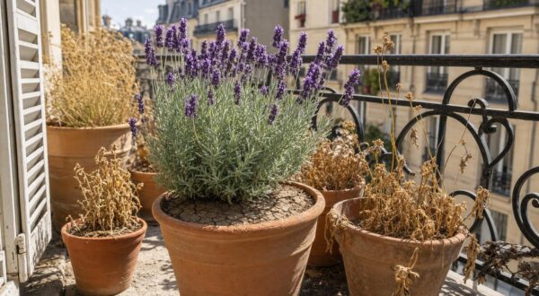 J’ai oublié d’arroser cette plante méditerranéenne avant de partir : en rentrant, j’ai compris qu’on l’arrosait trop